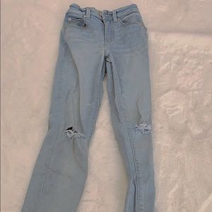 Garage ripped skinny jeans